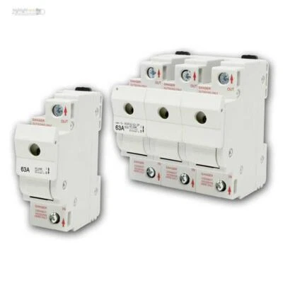 Interruptor de desconexión de carga 1P/3P interruptor de desconexión elemento Neozed D02 max.63A para carril DIN - Imagen 1 de 4