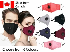 Cotton Face Mask 2.5PM Filters Washable Cloth face covering Adult Unisex 6 color - Bild 1 von 10