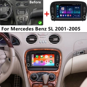 For Benz SL R230 2001-05 Android 13 Stereo Radio GPS Navi Head Unit WiFi OBD RDS - Picture 1 of 24