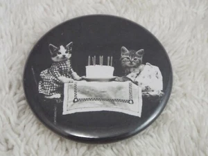 Cat Having Birthday ~ 2-1/4" Button Pinback Pin (A36) - Picture 1 of 1