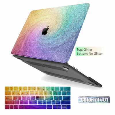 Funda rígida de goma brillante brillante 2021 Bling para Macbook Air Pro Foto 1 de 4