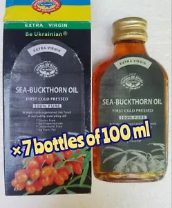 Sea Buckthorn Oil 100ml × 7 bottles Total: 700ml Oil from Ukraine Agroselprom  - Picture 1 of 3