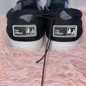 The Office Canvas Slip On Sneaker Dwight Shrute Quotes Shoes Mens Size 12 - Picture 1 of 9