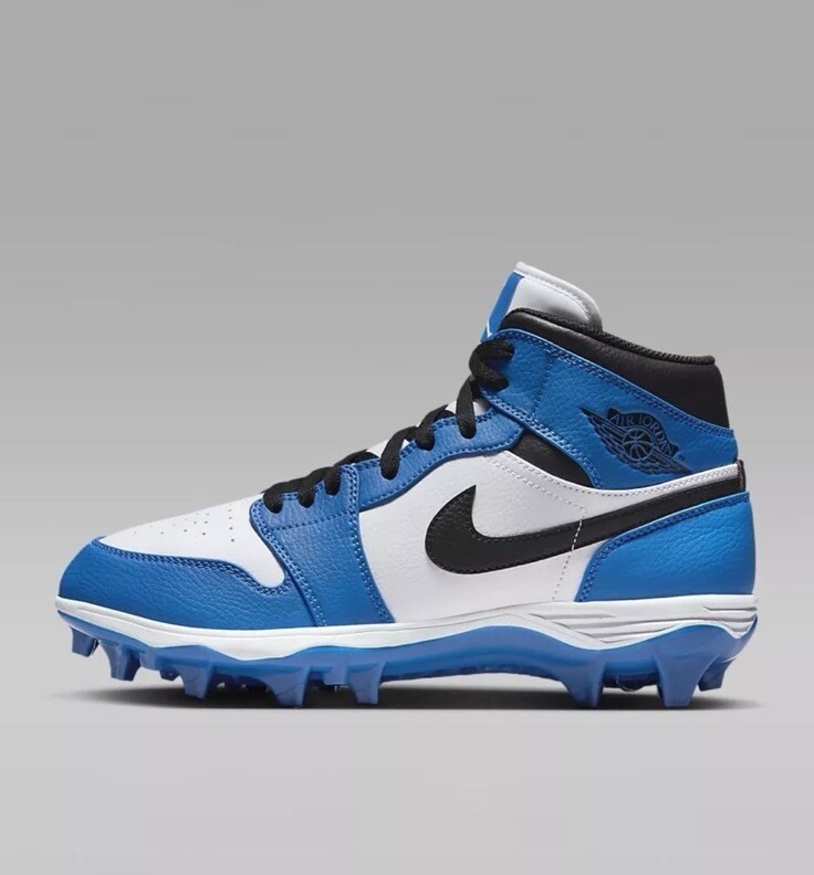 Jordan 1 TD Cleat Mid White Black Royal for Sale Jordan 1 TD Cleat Mid White Black Royal for Sale