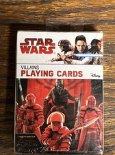 Star Wars The Last Jedi Villains Themed Playing Cards DISNEY Cartamundi