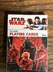 Star Wars The Last Jedi Villains Themed Playing Cards DISNEY Cartamundi