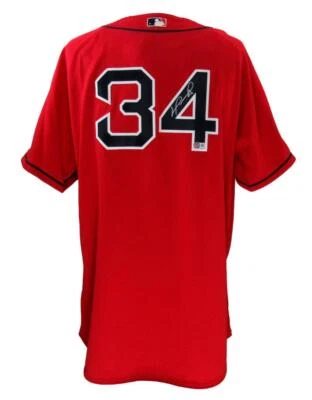 David Ortiz HOF Autographed Majestic Red 2007 WS Jersey Red Sox Beckett 177079 - Imagem 1 de 4