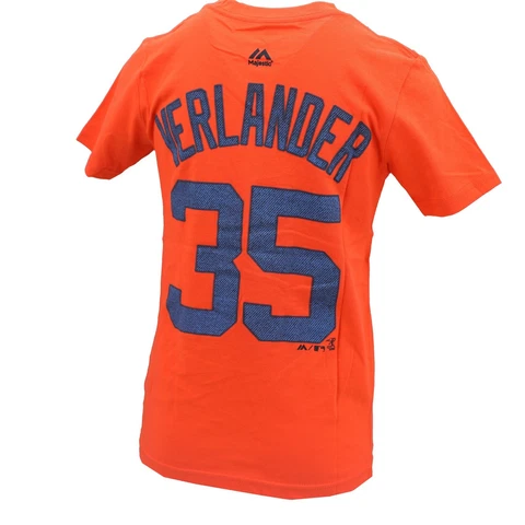 Detroit Tigers MLB Majestic Kids Youth Size Justin Verlander T-Shirt New Tags Cover
