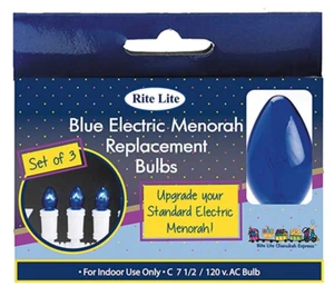 Rite Lite LTD Blue Electric Bulbs 3 Pack - Picture 1 of 1