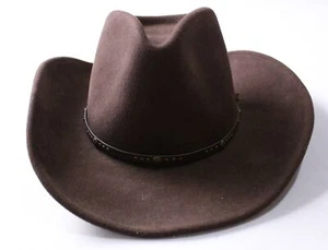 Bailey Unisex Adult's Panhandle Wool LiteFelt Western Hat JW7 Brown Large - Picture 1 of 9