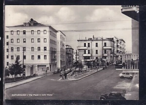 Cartolina Catanzaro Via Piave e Jolli Hotel AUTO TB155 - Imagen 1 de 1