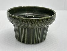 Vintage McCoy Pottery 6" Green Floraline 571 Round Planter~USA