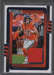 Bo Nix 2025 Donruss Threads Jersey Card Insert Broncos - Picture 1 of 2