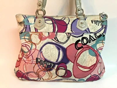 Bolso de Mano COACH Rosa Amapola Púrpura Corazón Glam 17929 Foto 1 de 4