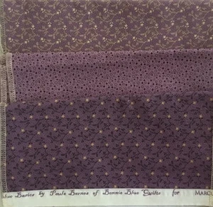 BONNIE BLUE BASICS BY PAULA BARNES FOR MARCUS FABRICS ~ (3) 1/4 Yards - Picture 1 of 3