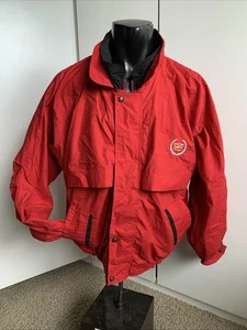 Cadillac Herren Gr. Large rot durchgehender Reißverschluss Parka Jacke Diport Signature - Bild 1 von 5