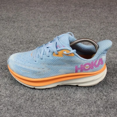 Hoka Hoka One Clifton 9 Women's Shoes 8.5 Running Sneakers Blue 1127896 ABIW - Image 1 of 4