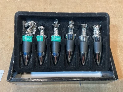 Juego de toalla de ajedrez diseño cromo botella de vino tapón juego usado Ohio State ¡GANA!! Foto 1 de 4