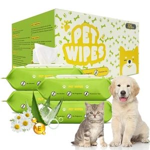Unscented Hypoallergenic Pet Wipes - Deodorizing Cleaning Wipes for Dogs & Ca... - Picture 1 of 8