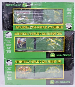 MTH Premier 20-93099 John Deere 3-Car Box Car Set - New!! - Picture 1 of 10