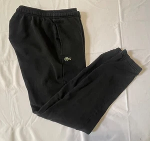 Lacoste Sport Fleece Jogger Men's SZ 2XL-XXL FR7 Black Embroidered Logo - Picture 1 of 10