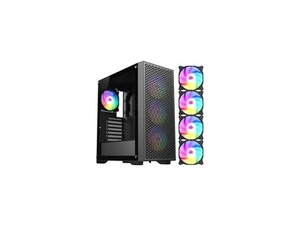 DIYPC DIY-F08-BK Black USB3.0 Tempered Glass ATX Gaming Computer Case w/ 4 x - Picture 1 of 5