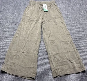 Jun & Ivy Pants Womens XS Wide Leg Tencel Lyocell Drawstring Pockets Lightweight - Picture 1 of 14