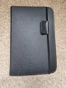 Genuine Amazon Black Leather Cover case for Kindle Keyboard D00901 3rd Gen. - Picture 1 of 3