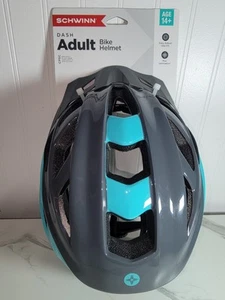 New Adults Cycling Bike Helmet 14+YR Gray Schwinn Dash Adult Gray And Teal  - Picture 1 of 17