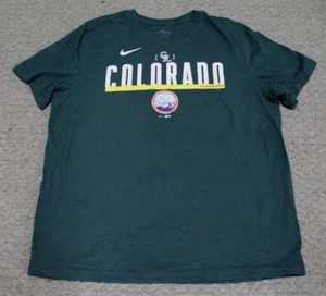 Nike Colorado Rockies City Connect Green Spellout Logo T-Shirt Men's XL - Picture 1 of 5