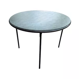 Vintage Cosco Round Folding Card Table 40" Dia x 28" H – Mid-Century Modern - Picture 1 of 8