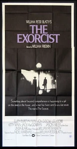 THE EXORCIST LINDA BLAIR WILLIAM FRIEDKIN HORROR 1974 3-SHEET - Picture 1 of 1