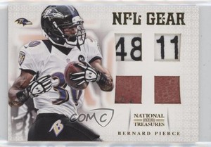 2012 Panini National Treasures Quad Materials Prime /15 Bernard Pierce Rookie RC