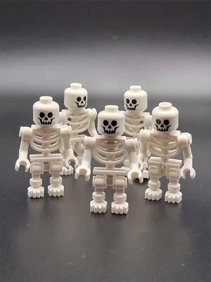 LEGO® Esqueleto con Calavera Estándar Minifigura Set de 5 Totalmente Nuevo - Halloween Foto 1 de 4