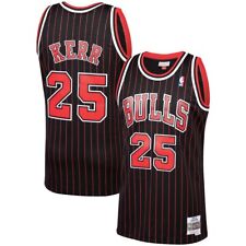 Masculina Chicago Bulls Steve Kerr Mitchell Ness Listras Preto 1995-96 Hwc Jersey