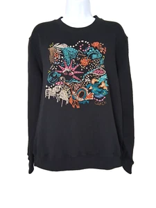 Sudadera Coach A Love Letter to New York negra bordada para mujer talla XL - Imagen 1 de 11