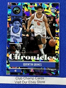 Baloncesto 2021-22 #32 Quentin Grimes Panini Chronicles verde hielo agrietado radiocontrol - Imagen 1 de 2