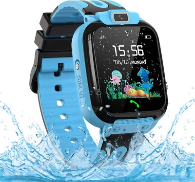 Smartwatch Kinder mit Telefonfunktion Armbanduhr SOS für iPhone Samsung Huawei - Bild 1 von 4