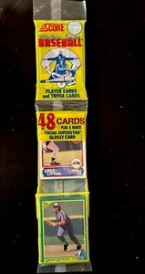 1990 Score Baseball Unopened Rack Pack w #1 Prospect Kevin Mass RC On Back - Picture 1 of 4