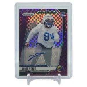 2024 Panini Prizm Jared Verse RC Purple Power Auto SSP /49 Los Angeles Rams - Picture 1 of 2