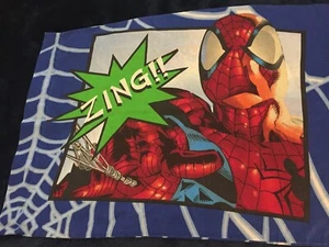 Spiderman Pillowcase Double Sided Marvel Comics Zing Take That Green Lantern - Picture 1 of 9