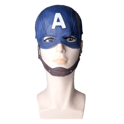 Cosplay Captain America Avengors Superhero Halloween Helmet Props Full Face Mask - Image 1 of 4