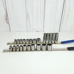 LOT of Vintage USA Craftsman G & EE Series  3/8” Drive  SAE & Metric Sockets - Bild 1 von 5