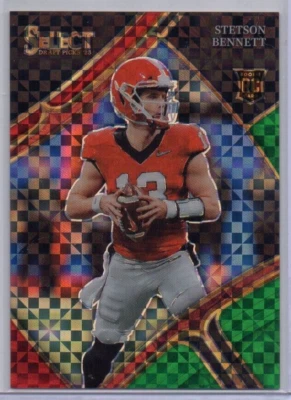 2023 Select Draft Picks #125 TIE-DYE Prizm STETSON BENNETT /25 RC, Rams, Georgia - Image 1 of 2