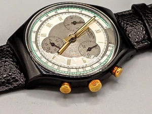 1991 Colossal Swatch Watch Chrono SCB109 - Picture 1 of 10