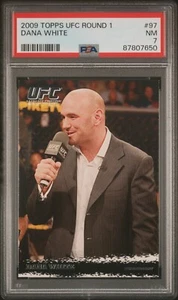 2009 Topps UFC Round 1 Dana White #97 Rookie card , PSA 7 - Picture 1 of 2
