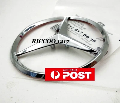 Rear star badge for E Class W212 sedan 2009-2016 fits Mercedes Benz chrome - image 1 of 4