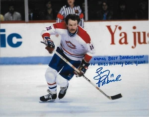 Auto Montreal Canadiens Larry Robinson 8x10 Photo 3 w Best Defenceman in History - Picture 1 of 12