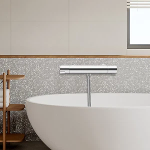 Thermostat Duscharmatur Chrombeschichtete Duscharmatur Mit Sicherheitstaste - Bild 1 von 19