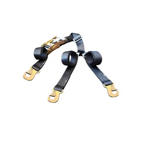 2" 3 Point Ratchet Spare Tire Tie Down Y Strap w/ Flat Snap Hook USA Custom Made - Picture 1 of 8